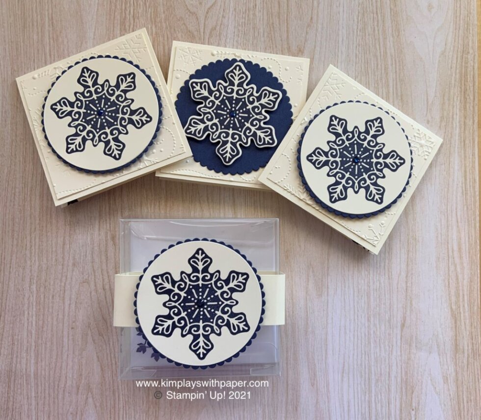 Frosted Gingerbread Mini Cards - Kim Plays with Paper