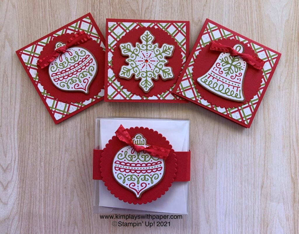 Frosted Gingerbread Mini Cards - Kim Plays with Paper
