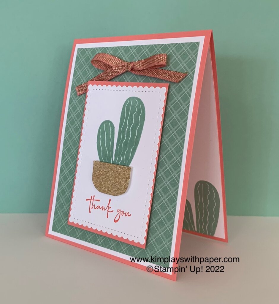 Cactus Cuties Thank You - Kim Plays with Paper
