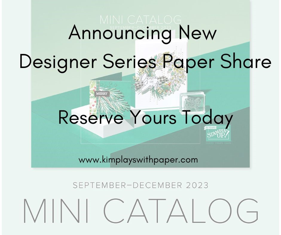 SeptemberDecember Mini Catalog Paper Share Kim Plays with Paper